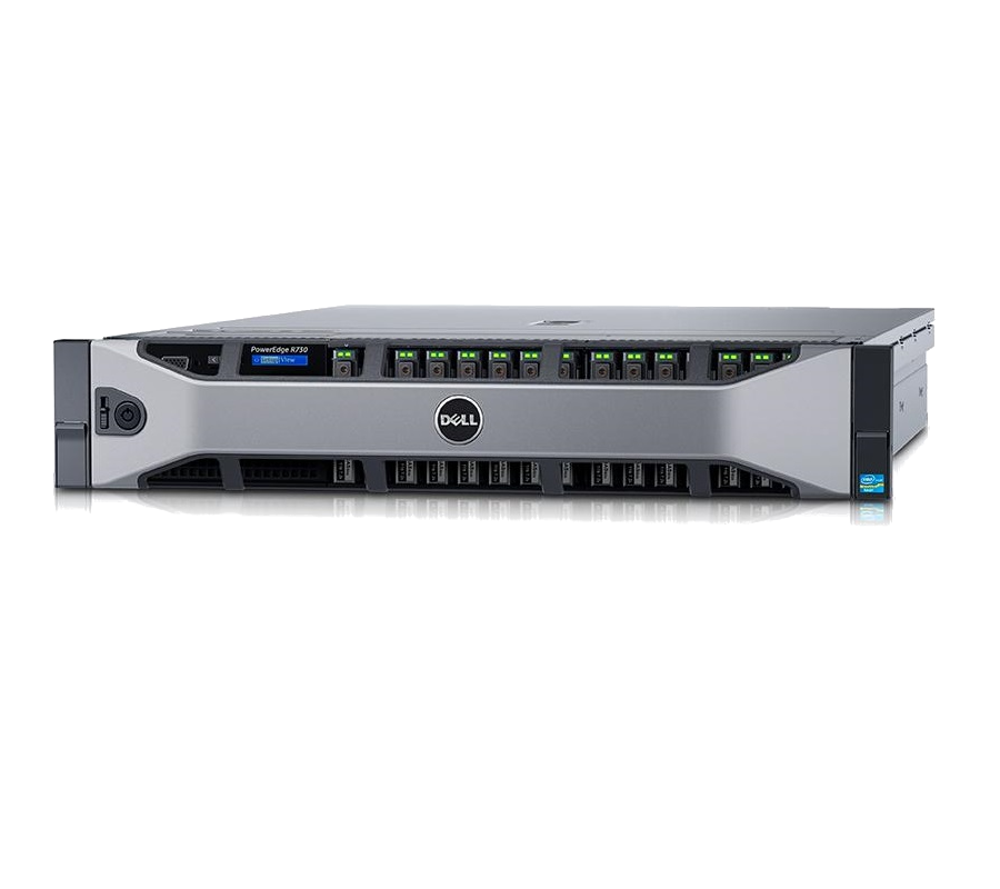 (Refurbished) Dell PowerEdge R730 Rack Server (2xE52696v4.320GB.9.6TB)