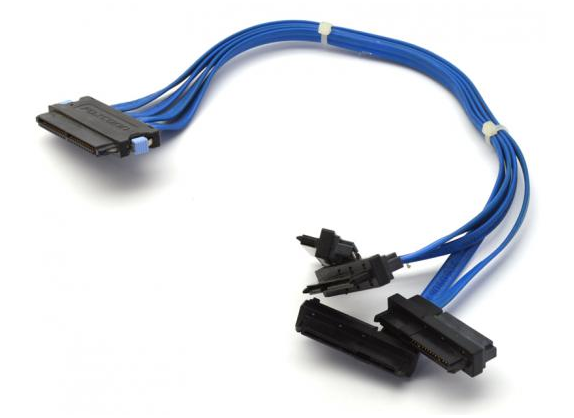 Dell 0CJ027 SAS Card 4 Drive Data Cable