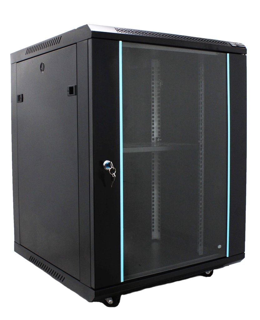 CentRacks 18U (60cm x 85cm x 60cm) Floor Stand Server Rack - Tempered Glass