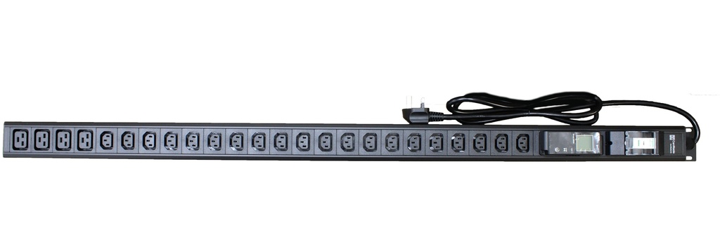 CentRacks 20 Gang 10A PDU with 16A DP MCB c/w AMP&VOLT Meter