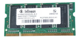 [HYS64D32020HDL-6-C] Infineon 256MB DDR SDRAM SODIMM, 333MHz CL2.5 Memory