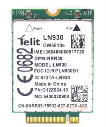 [NRR39/4RVMT] Dell Wireless DW5810e Telit LN930 NRR39 4G/LTE/DC-HSPA+ WWAN NGFF Module Card