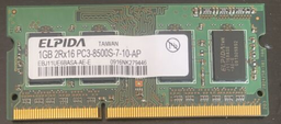 [EBJ11UE6BASA-AE-E] ELPIDA 1GB DDR3 RAM 2Rx16 SODIMM PC3-8500S Notebook Memory